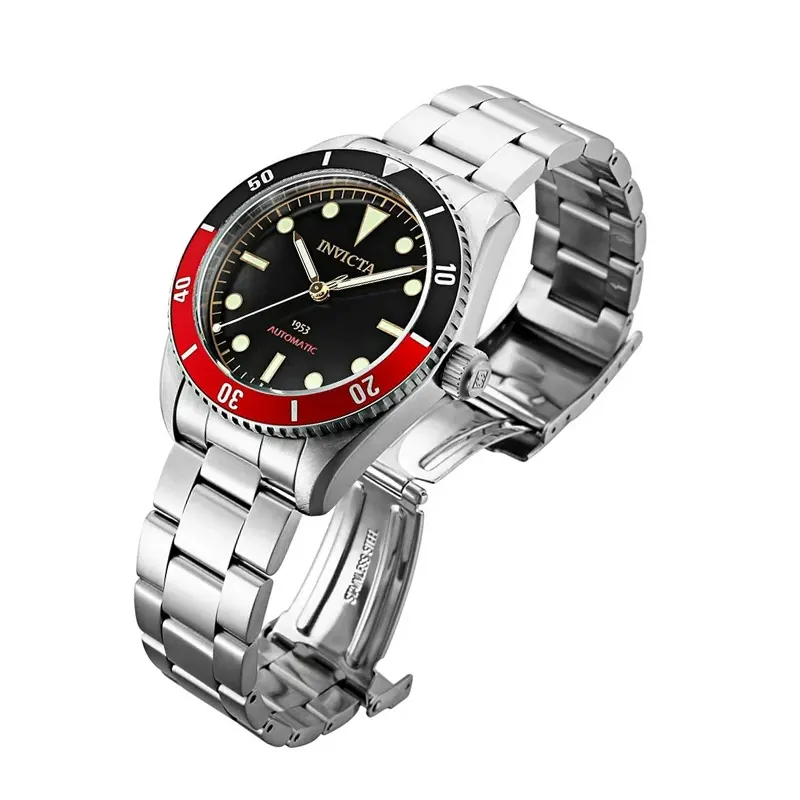 Invicta Pro Diver Pepsi Bezel Black Dial Automatic Men's Watch- 34334